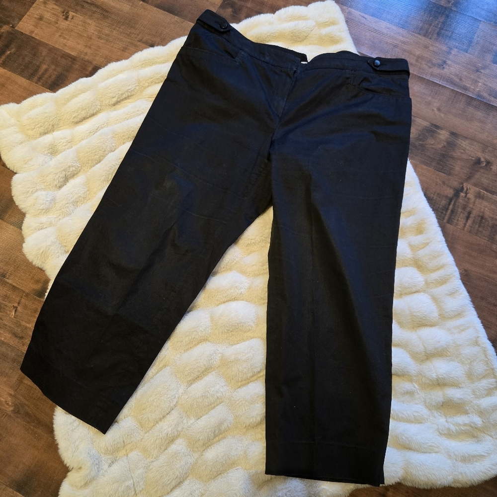 ​Armani Collezioni Black Women [Size 14] Cropped Trousers Made in Italy Luxury